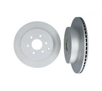 2x Disco de freno Eje trasero ventilado 1031083 KAMOKA para NISSAN