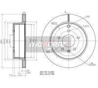 Discos de freno + pastillas traseras CGEVROLET CAPTIVA OPEL ANTARA A 2006-