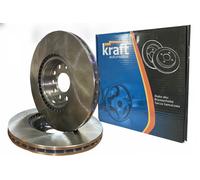 2x Disco de freno Eje trasero ventilado 6051654 KRAFT AUTOMOTIVE para SAAB OPEL
