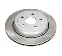 2x Disco de freno Eje trasero ventilado 61-09-907C ASHIKA para JEEP