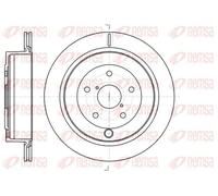 2x Disco de freno Eje trasero ventilado 61042.10 REMSA para SUBARU TRIBECA