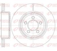 2x Disco de freno Eje trasero ventilado 61270.10 REMSA para CHRYSLER 300C