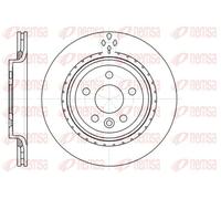 2x Disco de freno Eje trasero ventilado 61305.10 REMSA para VOLVO V60 I V70 III