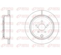 2x Disco de freno Eje trasero ventilado 61536.10 REMSA para SUBARU LEGACY V