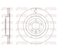 2x Disco de freno Eje trasero ventilado 61612.10 REMSA para LAND ROVER