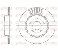 2x Disco de freno Eje trasero ventilado 61623.10 REMSA para NISSAN LEAF