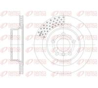 2x Disco de freno Eje trasero ventilado 62551.10 REMSA para BMW 2 Coupé 3