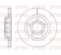 2x Disco de freno Eje trasero ventilado 6822.10 REMSA para AUDI A8 D2