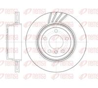 2x Disco de freno Eje trasero ventilado 6979.10 REMSA para BMW X3