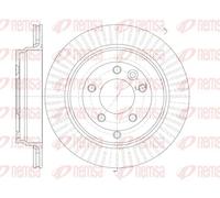 2x Disco de freno Eje trasero ventilado 6995.10 REMSA para LAND ROVER