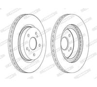 2X Disco de freno FERODO DDF1635C para SUZUKI XL7 (DA, DB) 3.6 2006-2009