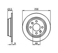 2x Disco de freno macizo 0 986 478 374 BOSCH para SAAB 900 I Combi Coupe 900 I