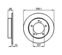 BOSCH Discos de freno para SUZUKI: SJ 410, SamuraÃ¯ (Ref: 0 986 478 377)
