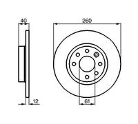 2x Disco de freno macizo 0 986 478 386 BOSCH para VOLVO 480 440 460