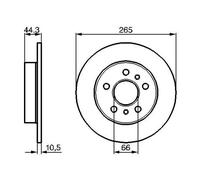 2x Disco de freno macizo 0 986 478 757 BOSCH para RENAULT LAGUNA I SAFRANE I