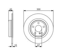 BOSCH 0 986 479 A38 Disco de freno