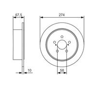Bosch BD2142 Discos de freno, certificación ECE-R90, 1 juego de 2 discos