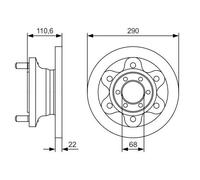 BOSCH Discos de freno para IVECO: Daily (Ref: 0 986 479 S95)