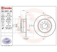 BREMBO 08.3441.24 Disco de freno