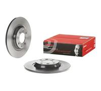 2x Disco de freno macizo 08.8682.21 BREMBO para CITROËN PEUGEOT DS