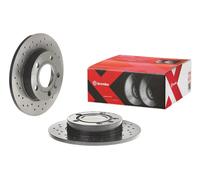 Disco de freno BREMBO 0891361X trasero, perforado, perforado, macizo, 1 Pieza