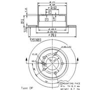 2x Disco de freno macizo 08.9859.81 BREMBO para BMW Z4 Roadster