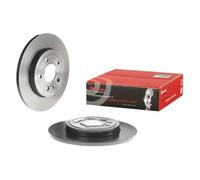 2x Disco de freno macizo 08.A332.11 BREMBO para AUDI SEAT
