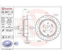BREMBO 08.A871.1X Disco de freno