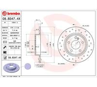 BREMBO 08.B347.4X Disco de freno