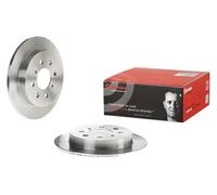2x Disco de freno macizo 08.B602.10 BREMBO para HONDA JAZZ III