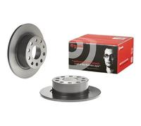 2x Disco de freno macizo 08.D616.11 BREMBO para SKODA OCTAVIA III