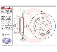 BREMBO 08.E295.11 Disco de freno