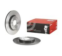 2x Disco de freno macizo 08.N249.11 BREMBO para FIAT LANCIA VW DODGE
