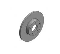 2x Disco de freno macizo 100.1215.20 ZIMMERMANN para AUDI 100 C4 Sedán A6 C4