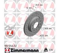 ZIMMERMANN 100.1244.52 Disco de freno