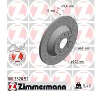 ZIMMERMANN 100.3320.52 Disco de freno