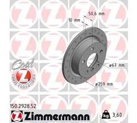 ZIMMERMANN 150.2928.52 Disco de freno
