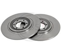 2x Disco de freno macizo 15010 A.B.S. para ALFA ROMEO GTV 75 90 ALFETTA