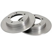 2x Disco de freno macizo 15657 A.B.S. para SUZUKI SJ410 Cabrio SJ410 SJ413