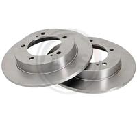 2x Disco de freno macizo 15657 A.B.S. para SUZUKI SJ410 Cabrio SJ410 SJ413