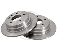 2x Disco de freno macizo 15742 A.B.S. para BMW ALPINA