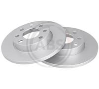 2x Disco de freno macizo 15748 A.B.S. para OPEL CORSA A TR CORSA A Hatchback