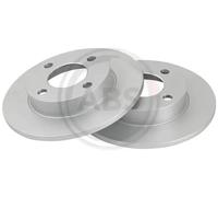 2x Disco de freno macizo 15765 A.B.S. para AUDI 80 B2 Sedán 80 B3 Sedán COUPE B2