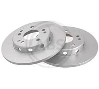 2x Disco de freno macizo 15790 A.B.S. para MERCEDES-BENZ 124 Sedán CLASE E