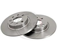 2x Disco de freno macizo 15929 A.B.S. para VOLVO 480 440 460