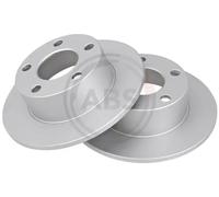 2x Disco de freno macizo 16099 A.B.S. para AUDI VW SKODA