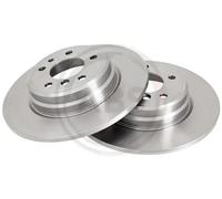2x Disco de freno macizo 16103 A.B.S. para BMW 8 7