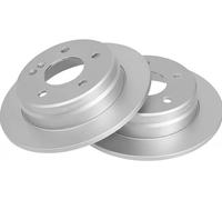 2x Disco de freno macizo 16180 A.B.S. para MERCEDES-BENZ CLASE C