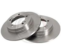 2x Disco de freno macizo 16207 A.B.S. para MITSUBISHI ECLIPSE I