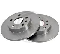 2x Disco de freno macizo 16313 A.B.S. para ALFA ROMEO GTV SPIDER